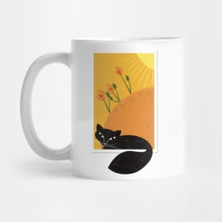 Black cat Mug